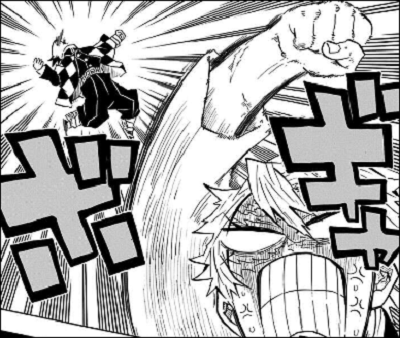 人を殴り飛ばす男性